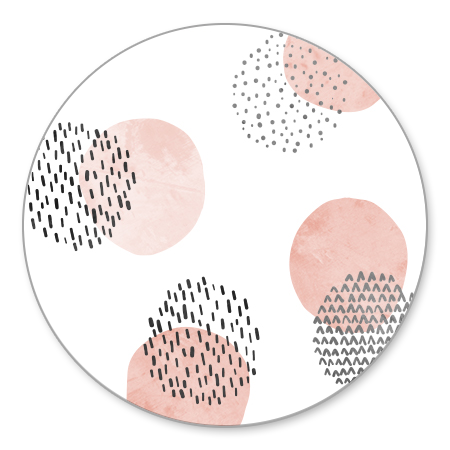 Cirkel patroon roze
