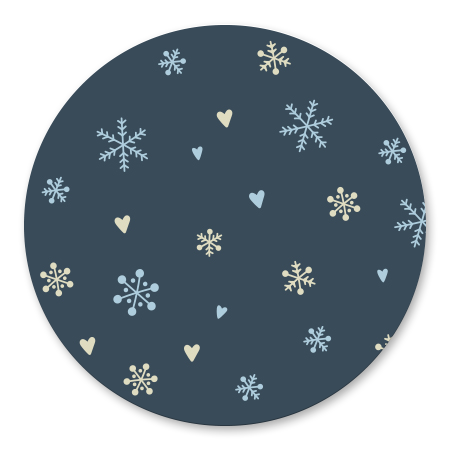Sneeuwvlokjes blauw