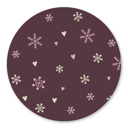 Sneeuwvlokjes roze