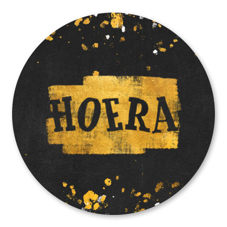 Hoera gouden verfstreep