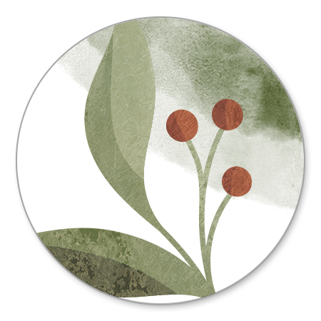 Botanisch waterverfstijl