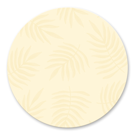 Botanisch patroon pastel geel