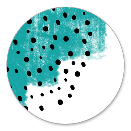 Verfstrepen turquoise