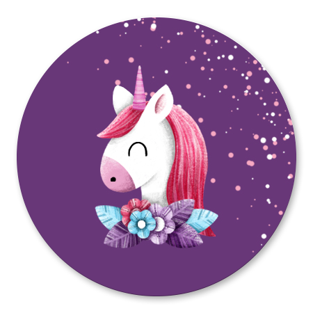 Unicorn met confetti