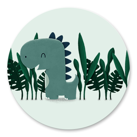 Dinosaurus jungle jongen