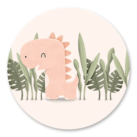 Dinosaurus jungle meisje