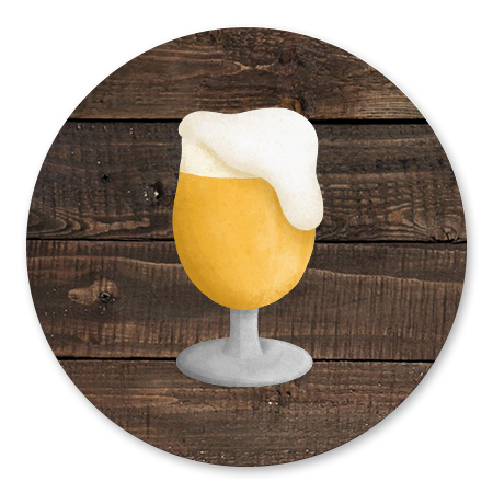 Bier met houtlook achtergrond
