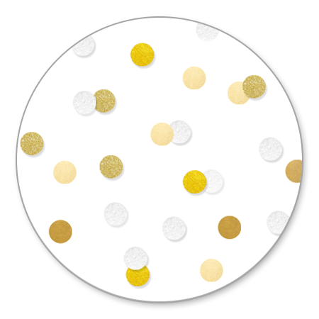 Confetti Goud Wit