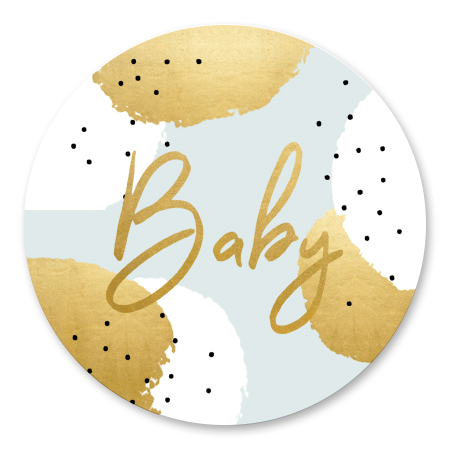 Gouden Stippen Babyshower Jongen