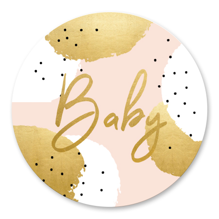 Gouden Stippen Babyshower Meisje