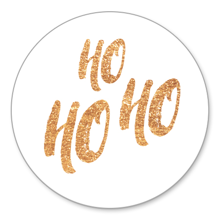 Goudlook Ho Ho Ho typografie