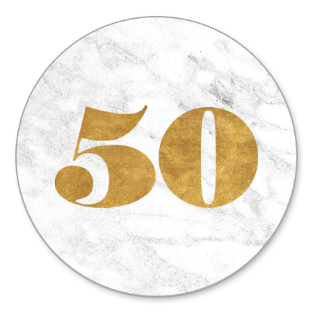 Marmer met gouden 50