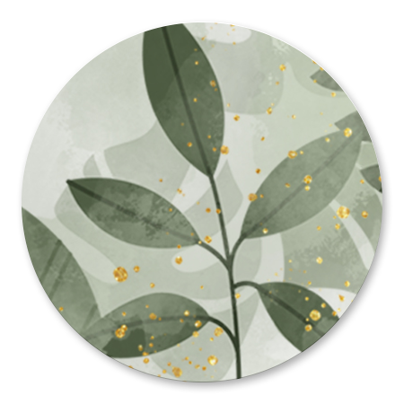 Trouwen botanische planten en waterverf