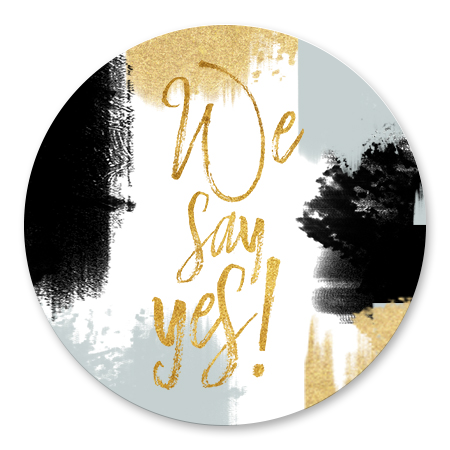 Verfstrepen We say Yes!
