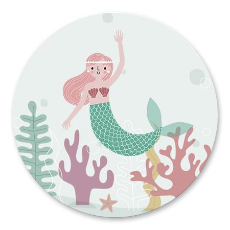 Zeemeermin met plantjes