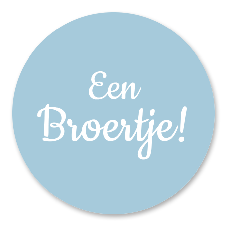Een broertje tekst - blauw