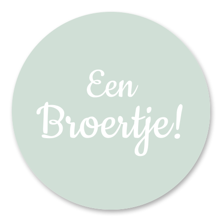 Een broertje tekst - groen