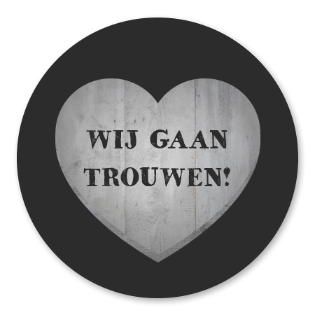 Hart Hout Wij Gaan Trouwen