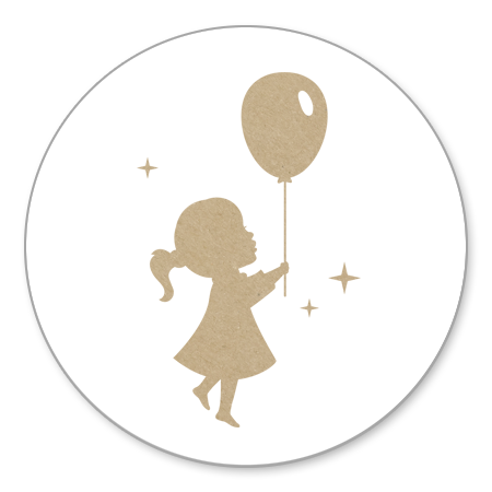 Meisje Ballon - kraft