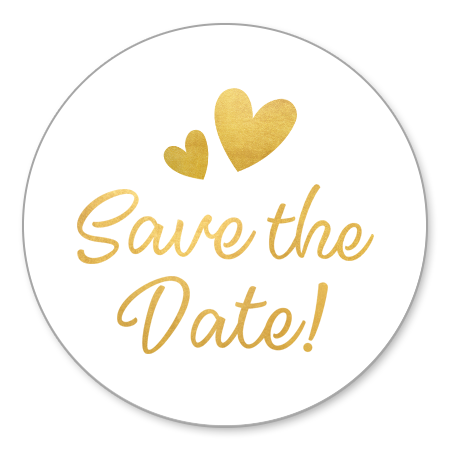 Save The Date - gouden tekst