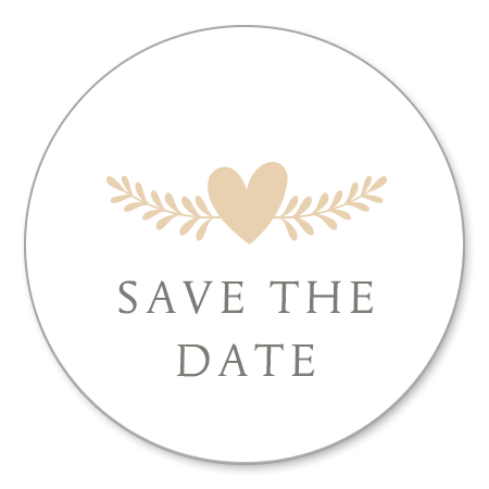 Save the Date - Hartje met takje