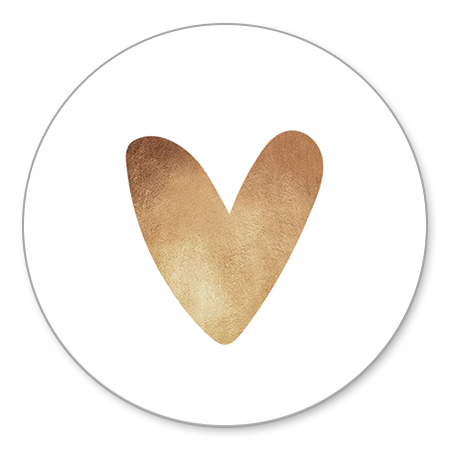 Sluitzegel hartje goud